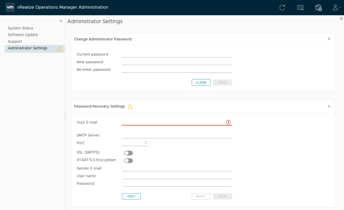 vrops 7.0 password recovery