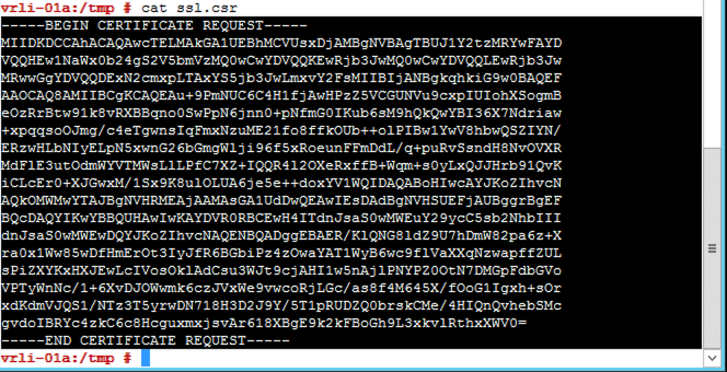 login insight certificate csr