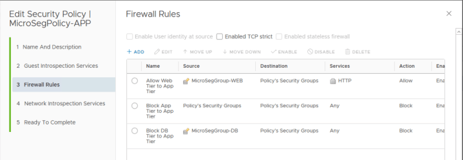 app tier security policy