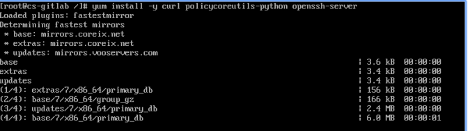 Install Gitlab Pre-reqs